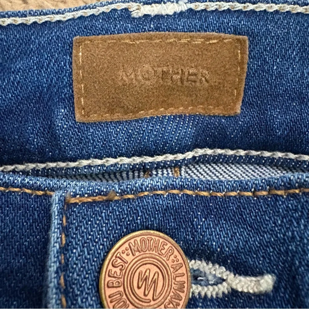 Mother Women’s Size 28 The Mid Rise Rambler Zip Ankle Coastal Colors Denim Jeans - Picture 5 of 15